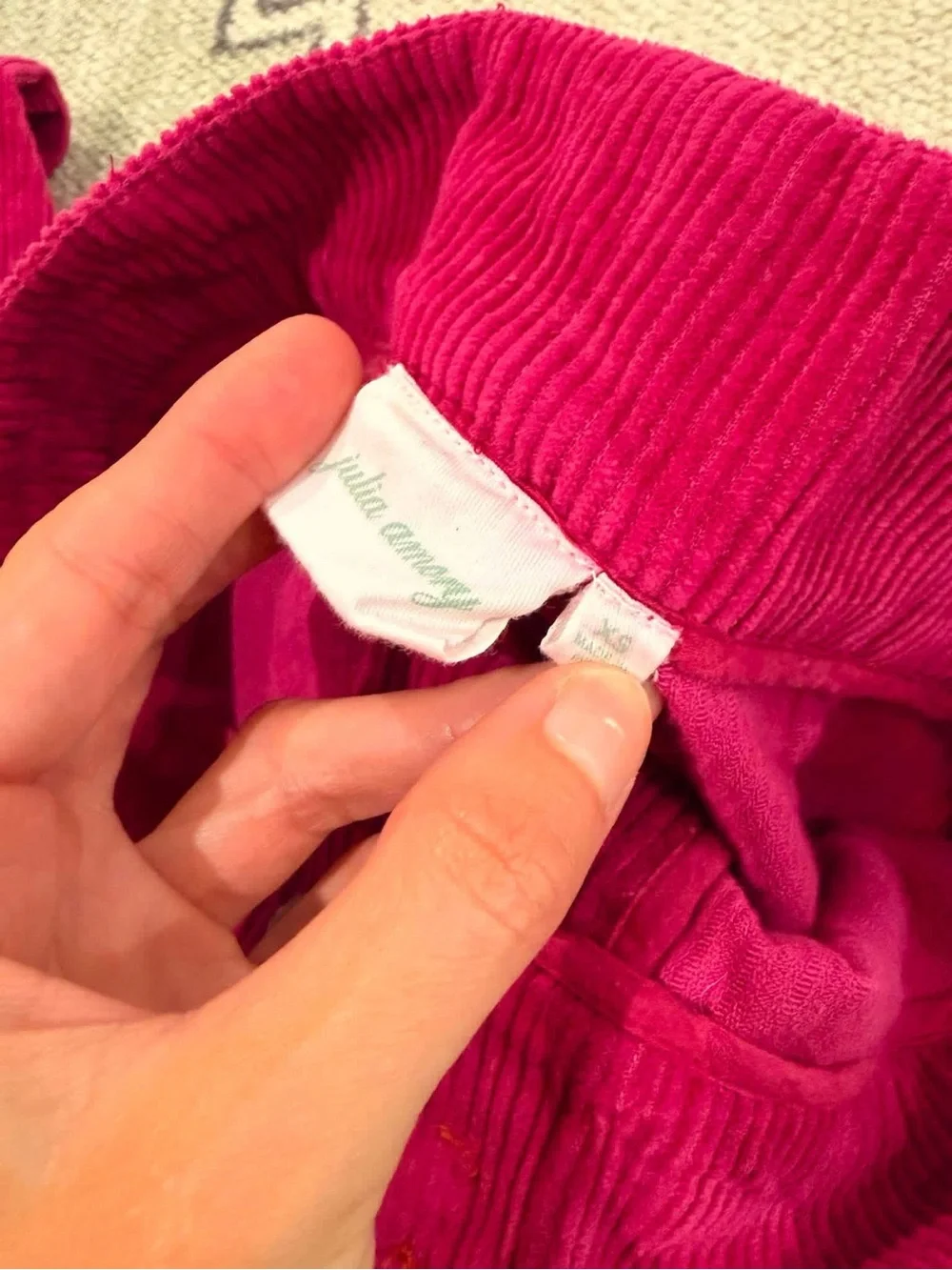 Julia Amory XS corduroy pant